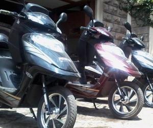 The student team have three solar-powered bikes on Kenyan roads. 