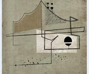 Known for Kama Sutra inspired architecture, Federico Babina is back and illustrating iconic architectural styles based on their most rudimentary lines.  