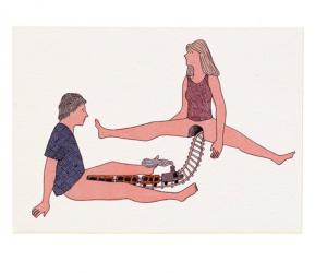  “Les Coquins” is a book of risqué illustrations by French artist Marion Fayolle. 