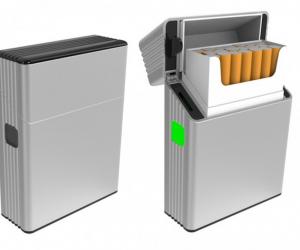 This smart box pairs with an app to form a tech solution to cigarette cravings. 
