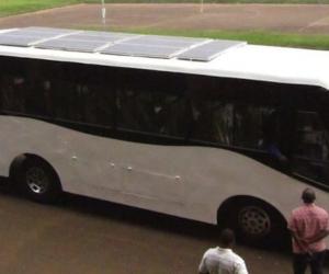 Uganda-based Kiira Motors revealed the first solar-powered bus in Africa – the Kayoola prototype bus.