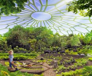 A massive eco-village with a utopian take on sustainable living
