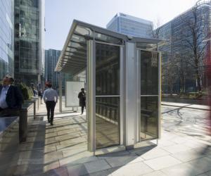 Polysolar bus shelter