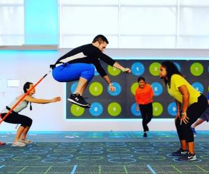 An arcade-like workout that trains muscle and mind