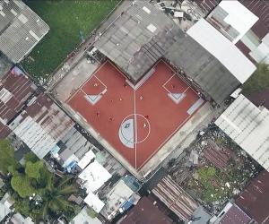 Unusual Football Field