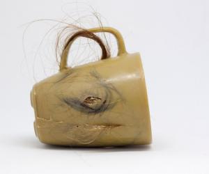 Krisztina Czika's human hair cup. Image: Margherita Soldati