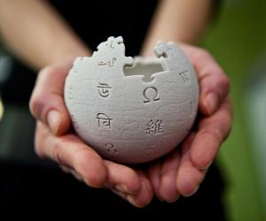 Mini Wikipedia globe at the Wikimedia Foundation offices, San Francisco, California Date. 