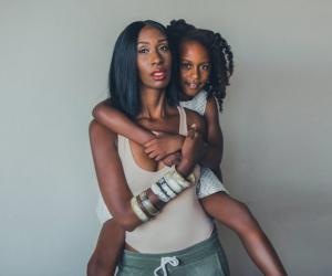 Lucia and her daughter, Naomi. Photo by Fatima Gueye