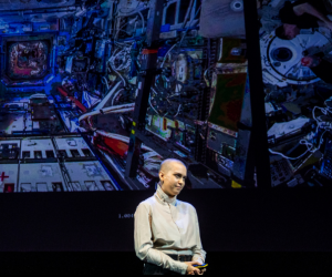 Anna Talvi on stage at Design Indaba