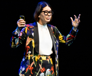 Catalina Lotero on stage at Design Indaba