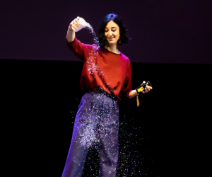 Elissa Brunato on stage at Design Indaba 