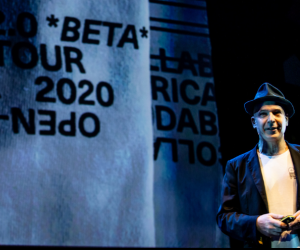 Patrick Thomas on stage at Design Indaba