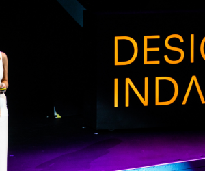 Antya Waegemann on stage at Design Indaba