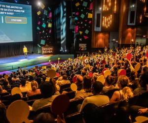 Kinya Tagawa on stage at Design Indaba