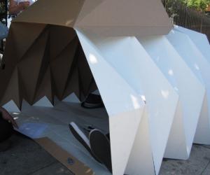 Cardborigami shelter. 