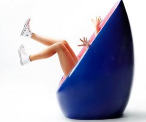 Martela Koop egg chair by Karim Rashid. 