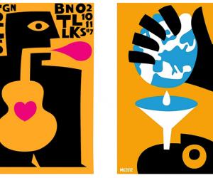 Posters by graphic designer Max Kisman.