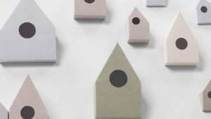 Non-slip birdhouse by Nendo. Photo: Hiroshi Iwasaki.  