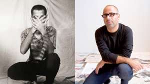 Oded Ezer. Left: As a student in 1994, and Ezer today (right). 
