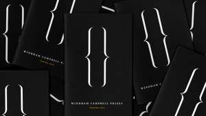 Windham Campbell Prizes identity by Michael Bierut. 