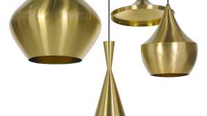 Beat Brass lamp by Tom Dixon. 