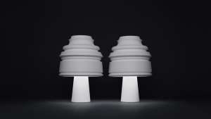 Eigruob table lamp by Nendo for Kartell. Image: Akihiro Yoshida. 