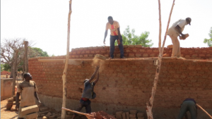 Construction work on The Atelier at Gando. 