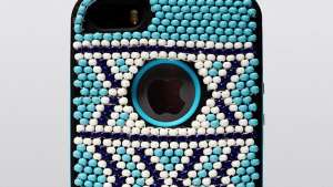 Xhosa-inspired beadwork iPhone case by Vukile Batyi and Laduma Ngxokolo.