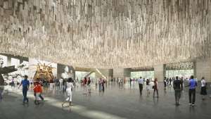 The Smithsonian National Museum of African American History and Culture Plaza, Washington D.C. (Photo: Adjaye Associates).