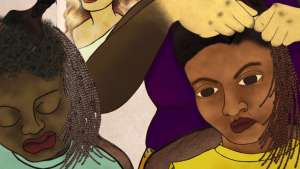 Ng'endo Mukii: Still from 'yellow fever', animated with mixed mediums