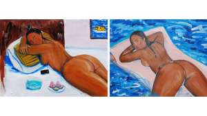 Monica Garza paints women in all their curvaceous glory. Image: Monica Kim Garza