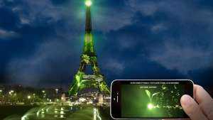  Artist Naziha Mestaoui is planning to grow a virtual forest on the Eiffel Tower that will be matched by a real one in the soil