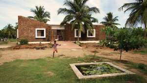 Designed by Made in Earth, a group of humanitarian architects, Vellore House in Tamil Nadu, India, accommodates twenty orphaned children. 