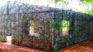 The Village uses plastic bottles in its construction