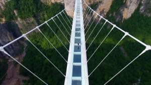 Glass bridge in China