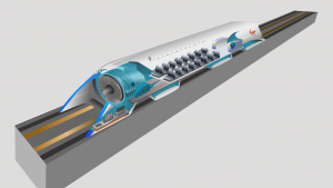 Computer rendering of Hyperloop