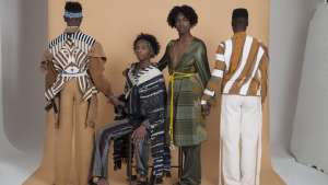 Rafael Kouto used discarded clothes in his work