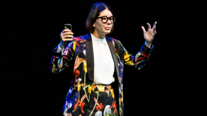Catalina Lotero on stage at Design Indaba