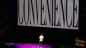 Ananya Khaitan on stage at Design Indaba