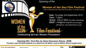 Women of the Sun Film Festival invitation.