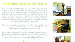  Ekurhuleni Jewellery Project.