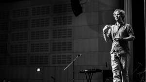 Tom Hulme on stage at Design Indaba Conference 2014. Image: Jonx Pillemer. 